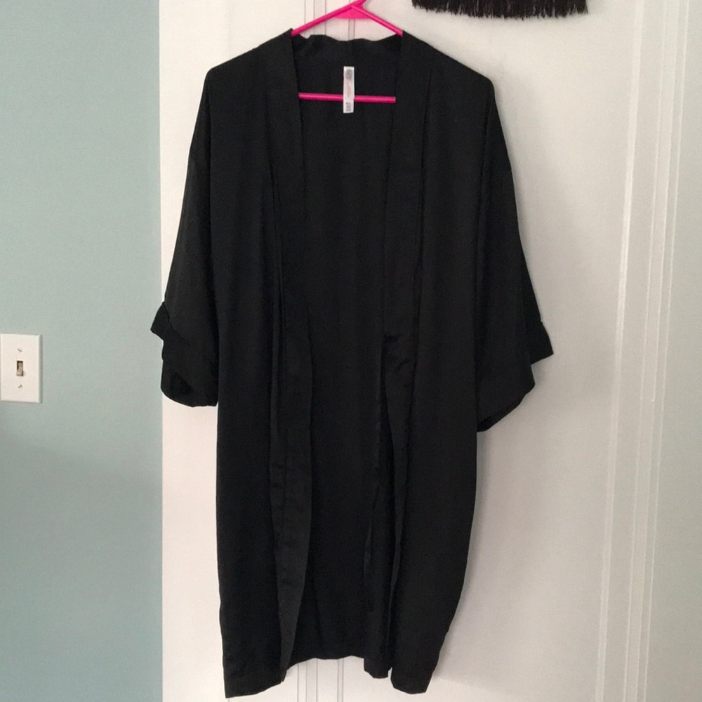 Black Silk Robe